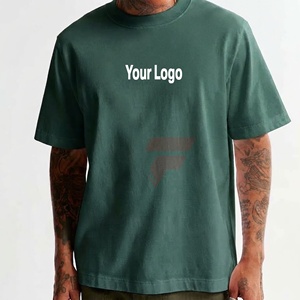 Tela de mezcla de algodón ideal para uso diario, camiseta para hombre, camiseta clásica de manga corta con cuello redondo, Top de moda, transpirable y cómodo - Product Image 1