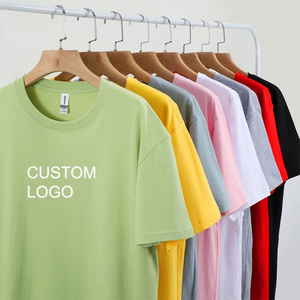 100% Cotton High Quality Factory Price knitted Eco-Friendly Silk Screen Printed Custom Logo Front Short Sleeve T-Shirt BD - Product Image 6