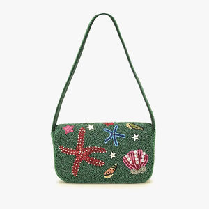 Sacs tendance pour femme au design unique, sacs à main en forme de lune, sacs pour femmes d'Inde, sac à main bohème coloré à perles, fait main - Product Image 1