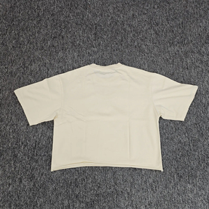T-shirt en coton noir surdimensionné pour homme, manches courtes, col rond, décontracté, uni, jersey tricoté, coupe ajustée - Product Image 6