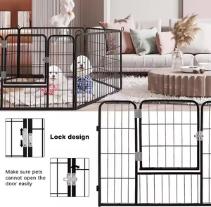 Toptan büyük Pet köpek kafesi oyun parkı ve <span class=keywords><strong>Run</strong></span> yavru çit kulübesi Premium kalite Pet kalemler Puppies & yetişkin köpekler için - Product Image 6