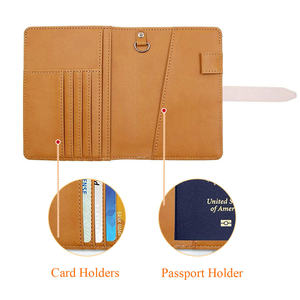 Cartera de Viaje de Cuero PU de Primera Calidad, Multicolor, con Ranuras para Boletos y Pasaporte, Protector de Pasaporte de Cuero PU - Product Image 3