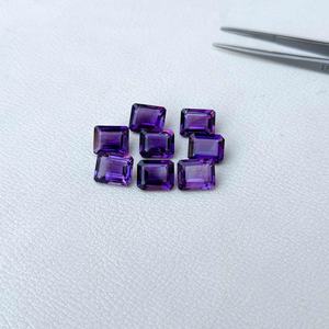 6x8mm 100% Améthyste Africaine Naturelle Octogone Coupe Émeraude Pierres Précieuses En Vrac Du Meilleur Fournisseur Nouvelle Arrivée Produits À La Mode - Product Image 2