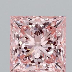 Princess 1,8 CTS Fancy Intense Pink VS2 EX Anillo de diamantes Ligero 6,69-6,53-4,71 72,1 70 NISHAL GEMS - Product Image 1