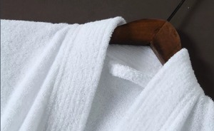 Peignoir en coton doux pour hommes et femmes, très absorbant, en tissu éponge, idéal pour la douche, la salle de bain, le spa, l'hôtel, la station balnéaire - Product Image 3