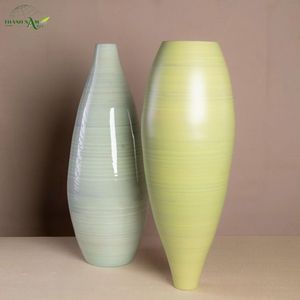 Florero de Bambú Hecho a Mano, Ecológico, Decorativo, Moderno, en Espiral, para Mesa, Artesanía Thanh Nam, para Decoración del Hogar, Regalo para Hotel - Product Image 6
