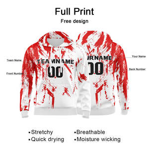 Custom Trending Design Winter Camouflage Sublimated Printed Personalized Team <b>Name</b> and Number Performance Sports <b>Hoodies</b> - Product Image 5