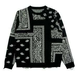 เสื้อถักไหมพรมผู้หญิงแบบสั่งทำพิเศษ คอวี ดีไซน์เนอร์ สีดำ สไตล์เรโทร - Product Image 6