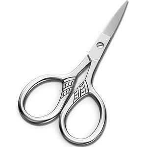 Tijeras profesionales multiusos de acero inoxidable para el cuidado facial, para recortar cejas, vello de la nariz y bigote. - Product Image 1