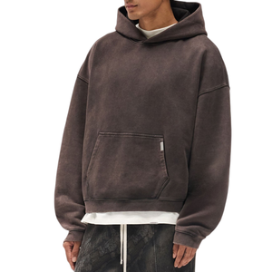 Survêtements personnalisés pour femmes, grammage lourd 500 GSM 350 GSM, en molleton polyester/coton, avec broderie, comprenant un sweat à capuche oversize et un short - Product Image 1