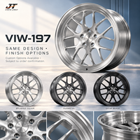 Jantes forgées à dix branches en argent brossé de 18 à 22 pouces, jantes de roue en argent brossé 5x112 5x114.3 VIW-197 pour BMW Audi Mercedes-Benz