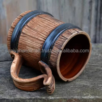Mug à bière en bois brun écologique personnalisé avec poignée, cadeau pour témoin de mariage, gravure personnalisée, 20 OZ, cadeau d'affaires moderne et luxueux