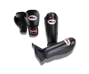 Set de Sparring Twins Negro y Rosa, Guantes de Boxeo Muay Thai y Espinilleras, Set de Kickboxing, Set de Boxeo Profesional para Entrenamiento - Product Image 3