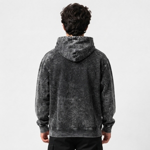 เสื้อฮู้ดดี้ผู้ชายสไตล์ Urban Outdoor ปี 2026 ลวดลายฟอกสี ทรงพอดีตัว วัสดุทนทาน ดีไซน์ทันสมัย แบบสั่งทำพิเศษ - Product Image 5