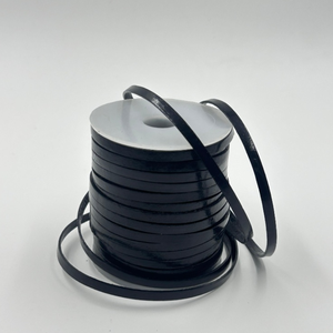 Cordones Planos de Cuero Genuino de 4 mm de Ancho, Cordones Premium para Zapatos, Botas, Zapatillas Deportivas, Duraderos, Flexibles, Resistentes, de Repuesto, 10 m - Product Image 1