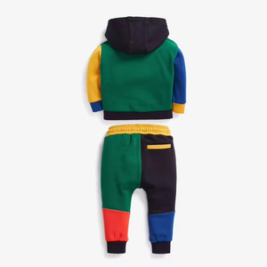 Survêtement d'automne pour enfants, logo personnalisé, sweats à capuche pour enfants, 100% coton, sweat-shirt et pantalon pour bébé garçon et fille - Product Image 3