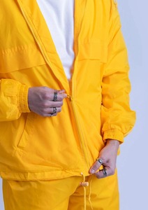 Custom <b>Men's</b> Nylon Windbreaker Tracksuit Zip Up Sport <b>Jacket</b> and Pants Set Windproof Workout Wear - Product Image 3