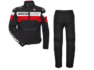 Combinaison textile Ducati C4 Adventure Touring pour homme, veste et pantalon en Cordura 660d, respirante, manches longues, imperméable, toutes saisons, numérique - Product Image 1