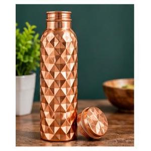 Juego de Botellas de Agua Ecológicas Clásicas de Cobre con Tapas y Bebederos Portátiles para Uso en Exteriores e Interiores Delhi - Product Image 5