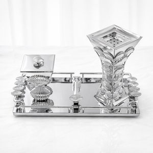 Luxury Antique World Overseas Eco-Friendly Organic <b>Bakhoor</b> Arabic <b>Oud</b> Metal Incense Burner Indian Incense Home Decor Fragrance - Product Image 3