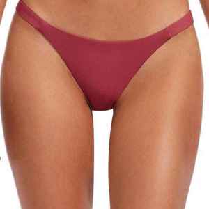 Conjunto de Dos Piezas con Textura Acanalada Estética y Corte Alto, Transpirable, para Verano, Bikini de Playa para Mujer - Product Image 6