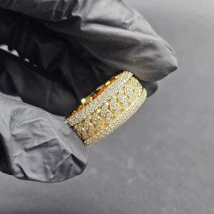 Bague Champion Hip Hop Queensun en Argent S925 10K 18K avec Incrustation de Diamants Moissanite VVS Bijoux de Luxe - Product Image 3