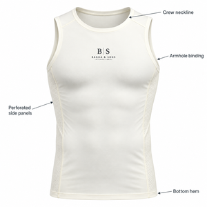 Camiseta Deportiva Masculina, Informal, Transpirable, de Compresión, para Correr, Entrenamiento, Sin Mangas, Muscle Shark, de Secado Rápido - Product Image 3