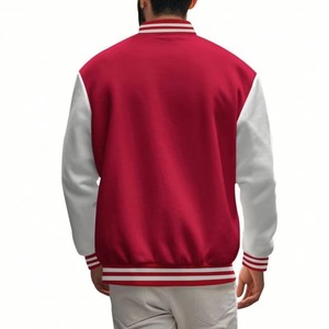 Custom Unisex Geometric Stand Collar Varsity Jacket College Baseball Bomber <b>Warm</b> Outerwear for Autumn Winter Sports Activities - Product Image 1