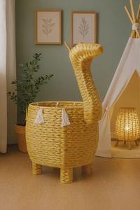 Panier de rangement en jacinthe d'eau, panier de rangement artisanal Lama, vente en gros, écologique, fabriqué au Vietnam - Product Image 3