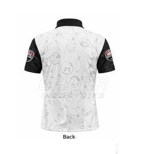 Jersey de Boliche Personalizado con el Mejor Diseño de Sublimación, Ligero, Transpirable, Tallas Grandes, 100% Poliéster - Product Image 3