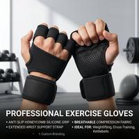 Guantes de Gimnasio de Medio Dedo con Logotipo Personalizado, Transpirables, Antideslizantes, para Levantamiento de Pesas, Entrenamiento Físico, para Hombres y Mujeres
