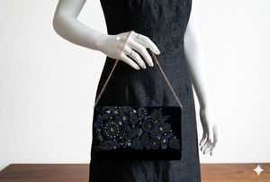 Designer Beaded Clutch for Wedding Party Elegant Evening Bag Handmade Embroidery Ethnic Bridal Accessories for Women - Product Image 2
