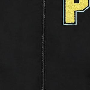 ผู้ผลิตเสื้อแจ็คเก็ตเบสบอลแบบวิทยาลัย ปักโลโก้ แขนหนัง ตัวเสื้อทำจากผ้าขนสัตว์ สำหรับผู้ชาย แบบสั่งทำพิเศษ - Product Image 3