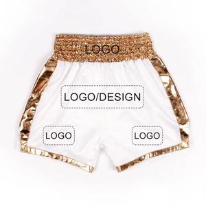 Superior Fabric Thai Shorts Custom Logo Private Label Smooth Satin Material Lightweight <b>Athletic</b> Shorts for Gym Training Fitness - Product Image 5