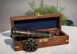 Télescope numérique London Brass à prisme Porro entièrement multicouche avec mise au point centrale et illumination dorée pour l'astronomie - Cadeau d'anniversaire unique - Product Image 5