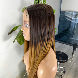 Cheveux humains bruns ombrés, cheveux humains naturels, vente en gros, cheveux humains bruts de haute qualité, 100% cheveux humains, dentelle suisse - Product Image 5