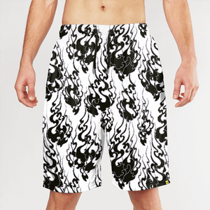 Pantalones Cortos Deportivos de Camuflaje para Hombre, de Secado Rápido, con Cordón en la Cintura, Estampado Deportivo en Negro y Verde - Product Image 5