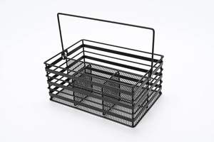 Conteneur de rangement compact pour couverts en métal, conçu pour garder les ustensiles de cuisine bien organisés et faciles d'accès à tout moment - Product Image 3
