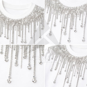 เสื้อยืดผู้ชายประดับคริสตัลพรีเมียม ผ้าฝ้าย แขนสั้น แฟชั่นสตรีทแวร์ ขายส่ง กระบวนการผลิต Impex - Product Image 3