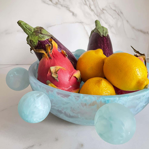 Tazón para Ensalada de Resina de Melamina Ligero, Ecológico y Pulido, Hecho a Mano, Tradicional y Personalizado de FAIZA CRAFT, con Diseño de Espiral de Colores - Product Image 5