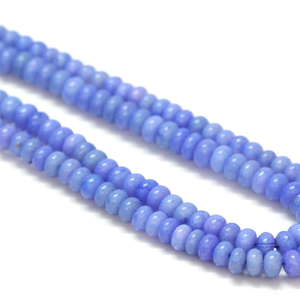 Hermosas cuentas de ópalo azul en forma de rondel, lisas, de 6-9 mm, cuentas de ópalo azul liso, cuentas de ópalo de calidad AAA, joyería. - Product Image 6