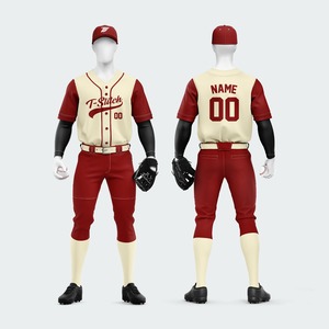Camiseta de Béisbol para Hombre, Cuello en V, Manga Corta, Roja y Azul, con Estampado por Transferencia de Calor, Transpirable, Ecológica, Antibacteriana, Corte Regular - Product Image 5