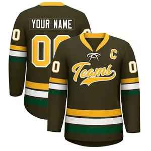 Maillots de hockey sur glace professionnels sur mesure de haute qualité en gros – Tenues et survêtements en mesh pour le Canada - Product Image 3