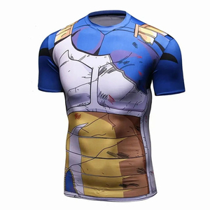 Custom Gym Workout Stretch Jersey Rash Guard With High Stretch Ergonomic Seams And All Over Print Short Sleeve <b>Compression</b> <b>Shirt</b> - Product Image 5