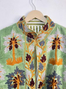 Chaqueta de Invierno Unisex de Algodón y Terciopelo con Bordado Suzani, Estilo Bohemio Hippie Indio, para Compra al por Mayor - Product Image 6