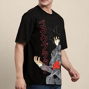 Camiseta Gráfica Estilo Anime para Hombre, Inspirada en el Manga Japonés, Ropa Urbana Informal de Algodón, Camiseta Moderna de Verano - Product Image 3