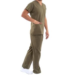 Uniformes de Salón de Belleza de Secado Rápido y Ecológicos con Logotipo Personalizado para Hombre, Traje de Trabajo con Color y Diseño Personalizados 2026 HI Spandex/Poliéster - Product Image 3