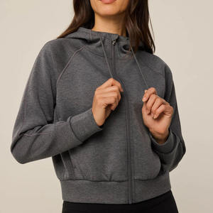 Top Quality Wholesale Zipper <b>Women's</b> Hoodies Comfortable <b>Warm</b> Hoodie Yoga Wear <b>Jacket</b> Custom <b>Women's</b> Winter Hoodie Full Sleeve - Product Image 1