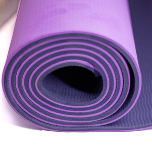 Tapete de Yoga TPE Morado de 6 mm, Antideslizante, Rectangular, Universal, para Ejercicios de Fitness - Product Image 6