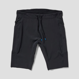 Pantalones Cortos Casuales de Lona de Poliéster/Algodón para Hombre, con Logotipo Personalizado en el Dobladillo Inferior, Cierre con Cordón en la Cintura Media, Ecológicos - Product Image 1